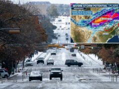 Sul dos EUA ameaçado por tempestades, granizo e tornados enquanto milhões de pessoas se preparam para condições climáticas severas Sul dos EUA ameaçado por tempestades, granizo e tornados enquanto milhões de pessoas se preparam para condições climáticas severas