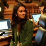 Supervisor de São Francisco, Jackie Fielder, em uma reunião do conselho de supervisores.