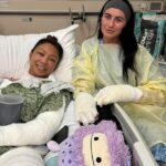 Janey Lee (à esquerda) e Kylie Marie Walton (à direita) estão se recuperando na área de San Diego após o incidente de terça-feira durante os preparativos para o San Felipe 250 desta semana