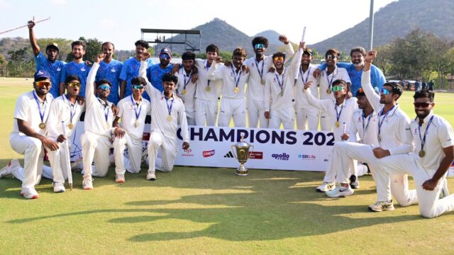 Tamil Nadu conquista Troféu CK Nayudu e vence Maharashtra na final
