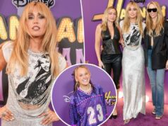 Tapete vermelho de estreia de ‘Hannah Montana 20th Anniversary Special’ em Los Angeles: Miley Cyrus, JoJo Siwa e mais Miley Cyrus participa do