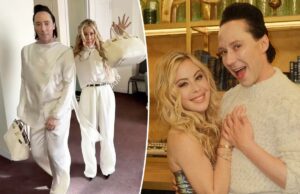 Tara Lipinski e Johnny Weir provocam Rob Rausch com suas bolsas Birkin combinando Tara Lipinski e Johnny Weir provocam Rob Rausch com suas bolsas Birkin combinando