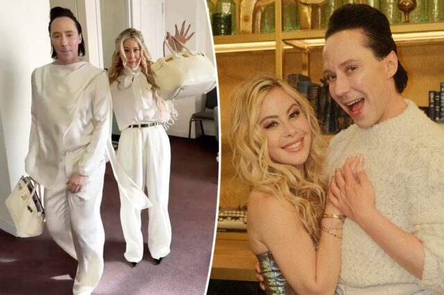 Tara Lipinski e Johnny Weir provocam Rob Rausch com suas bolsas Birkin combinando
