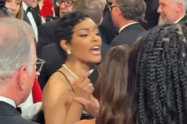 Teyana Taylor critica o segurança do Oscar 2026 que supostamente Teyana Taylor em um confronto acalorado com um homem em um evento de premiação.