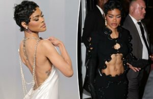 Teyana Taylor fica furtiva e surreal nas festas pós-Oscar 2026 Teyana Taylor fica furtiva e surreal nas festas pós-Oscar 2026