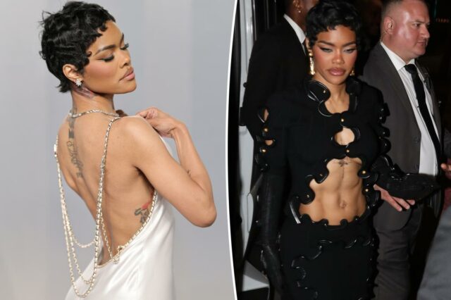 Teyana Taylor fica furtiva e surreal nas festas pós-Oscar 2026
