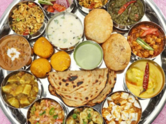 Thali não vegetariano caseiro ficou 3% mais barato em fevereiro Thali não vegetariano caseiro ficou 3% mais barato em fevereiro