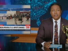 ‘The Daily Show’ nomeia ICE como a ‘agência mais aprimorada’ por ‘não fazer nada’ em aeroportos em meio a paralisação parcial | Vídeo Mika Brzezinski e Joe Scarborough apresentam a edição de 24 de março de 2026 do