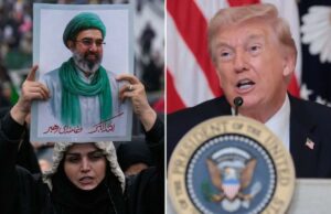 Trump admite que os EUA não sabem se o novo líder supremo iraniano, Mojtaba Khamenei, está “morto ou não” O presidente dos EUA, Donald Trump, falando em um pódio com um microfone e um selo do Presidente dos Estados Unidos.
