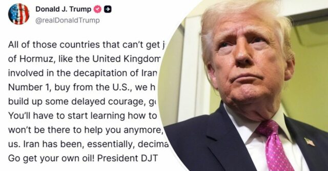 Trump critica aliados por não ajudarem em seu esforço de guerra
