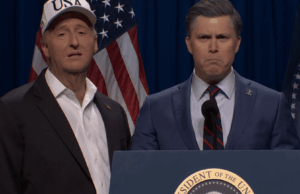 Trump e Pete Hegseth tentam justificar a guerra do Irã no ‘SNL’: ‘Não sei o que estou fazendo’ Trump and Pete Hegseth SNL