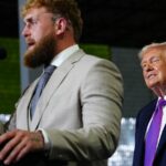 Trump endossa Jake Paul e elogia a 'linda' noiva do boxeador em discurso surpresa