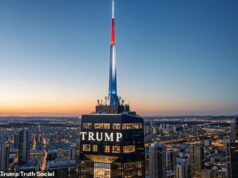 Trump provoca projeto para biblioteca presidencial de arranha-céu de 50 andares completa com Air Force One INSIDE: ‘Em breve’ O presidente Donald Trump postou um vídeo gerado por IA no Truth Social na segunda-feira mostrando representações da Biblioteca e Museu Presidencial Donald J. Trump em Miami