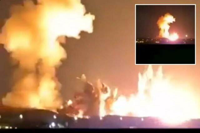 Trump publica vídeo de grande explosão nos estoques de urânio Trump publica vídeo de grande explosão nos estoques de urânio do regime habitacional iraniano