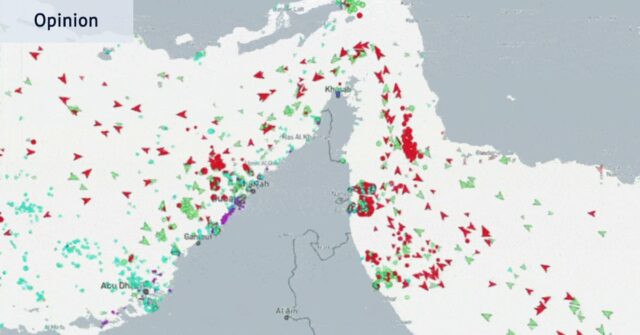 Como a navegação mudou no Estreito de Ormuz durante a primeira semana da guerra no Irã.