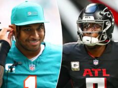 Tua Tagovailoa competirá pelo cargo de quarterback dos Falcons com Michael Penix Jr. Tua Tagovailoa