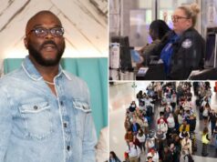 Tyler Perry aparece no aeroporto de Atlanta com dinheiro para trabalhadores da TSA em dificuldades – mas é fechado Tyler Perry aparece no aeroporto de Atlanta com dinheiro para trabalhadores da TSA em dificuldades – mas é fechado