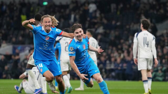 UCL 2025-26: Atlético de Madrid sobrevive ao susto contra o Tottenham Hotspur para chegar às quartas; Bayern de Munique vence Atalanta com facilidade
