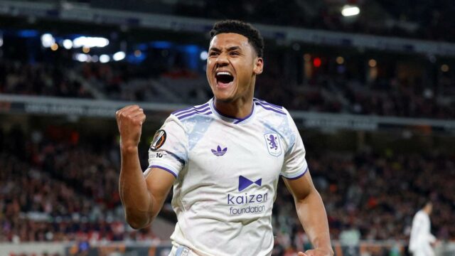 UEFA Europa League 2025-26: gol de Watkins vale a vitória do Aston Villa em Lille na primeira mão das oitavas de final; Bolonha e Roma empatam
