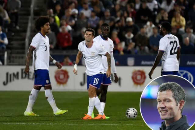 US Soccer diz ao Post que tem “três ambições” antes O meio-campista número 10 dos EUA, Christian Pulisic, manca depois de tropeçar durante o amistoso internacional de futebol entre os EUA e a Austrália no Dick's Sporting Goods Park em Commerce City, Colorado, em 14 de outubro de 2025.