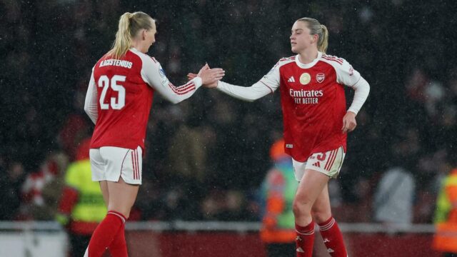 UWCL: Arsenal e Wolfsburg assumem liderança na primeira mão da Liga dos Campeões Feminina

