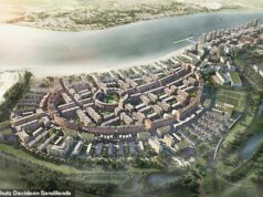 Uma enorme nova cidade está sendo construída no Reino Unido com 20.000 casas, hotéis, lojas e escolas, na tentativa de enfrentar a crise imobiliária Propostas revisadas para um empreendimento incluindo 20.000 novas casas foram aprovadas pelos planejadores municipais de Barking e Dagenham