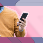 Um mascote 3D do Android cercado por ícones que representam recursos como tela dividida, histórico da área de transferência, configurações rápidas, automação e navegação por gestos.