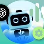 Ilustração mostrando duas mãos robóticas segurando o logotipo ChatGPT em direção a um ícone central brilhante do Google Gemini.