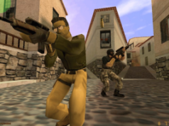 Valve enfrenta ação coletiva federal alegando que caixas de saque administram sistema de jogo ilegal Valve enfrenta ação coletiva federal alegando que caixas de saque administram um sistema de jogo ilegal. Captura de tela do Counter-Strike original mostrando dois personagens armados se movendo por uma rua estreita enquanto apontam rifles em um mapa de estilo mediterrâneo.