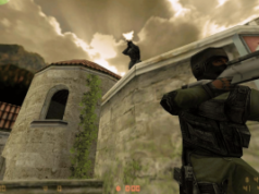 Valve resiste a ações judiciais alegando que caixas de saque violam leis de jogos de azar A Valve resiste a ações judiciais alegando que as loot boxes violam as leis de jogos de azar. Captura de tela do Counter-Strike mostrando dois personagens antiterroristas mascarados com rifles em um telhado e parede de pedra, com um céu nublado dramático ao fundo.