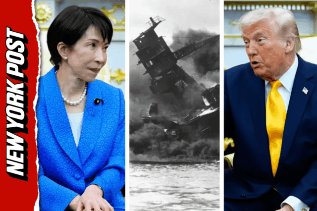 Veja a reação do primeiro-ministro japonês quando Trump faz piada sobre Pearl Harbor
