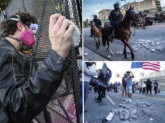 Vídeo chocante mostra manifestantes ‘No Kings’ de Los Angeles usando táticas brutais para atacar policiais Vídeo chocante mostra manifestantes 'No Kings' de Los Angeles usando táticas brutais para atacar policiais