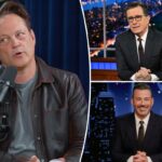 Vince Vaughn critica os apresentadores Jimmy Kimmel e Stephen Colbert por serem muito políticos: 'As pessoas querem autenticidade'