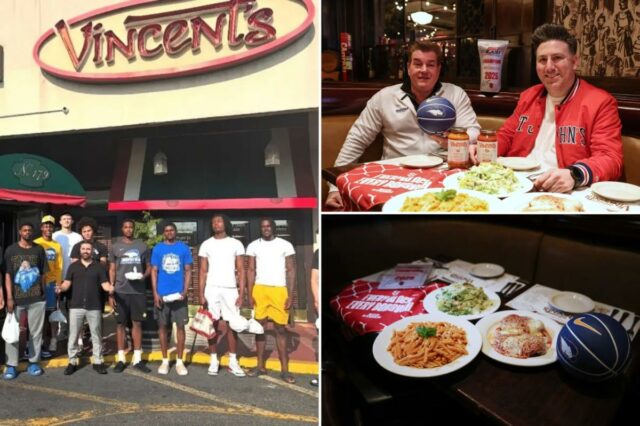 Vincent's Clam Bar ajudando a abastecer as equipes de March Vincent's Clam Bar ajudando a abastecer as equipes de March Madness de Nova York