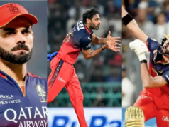 Virat Kohli, Bhuvneshwar Kumar e Padikkal juntam-se ao acampamento do Royal Challengers Bengaluru Virat Kohli, Bhuvneshwar Kumar e Padikkal juntam-se ao acampamento do Royal Challengers Bengaluru