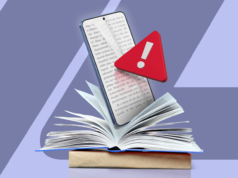 Você precisa de um e-reader: 5 razões pelas quais seu smartphone é péssimo para ler O Xteink X4 deitado em uma cama.