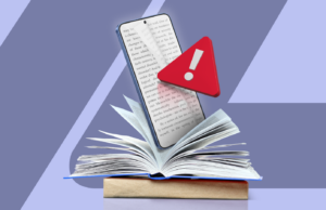 Você precisa de um e-reader: 5 razões pelas quais seu smartphone é péssimo para ler O Xteink X4 deitado em uma cama.