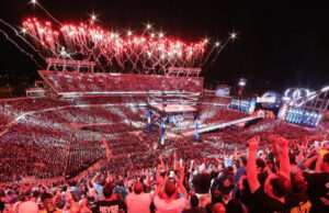 WWE vendendo ingressos únicos para a WrestleMania 42 em meio a preocupações relatadas WWE WrestleMania stadium pyro