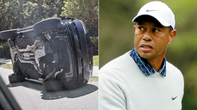 Woods acusado de DUI, detido por 8 horas após acidente
