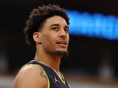 Yaxel Lendeborg, de Michigan, é honesto sobre o desprezo do Alabama antes do doce 16 Yaxel Lendeborg at NCAA Tournament in Illinois