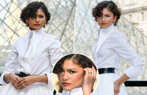 Zendaya mostra faixa de ouro na Paris Fashion Week enquanto rumores de casamento de Tom Holland giram Zendaya mostra faixa de ouro na Paris Fashion Week enquanto rumores de casamento de Tom Holland giram