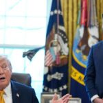 O presidente Donald Trump atacou os aliados, dizendo “Por que protegemos os países quando eles não nos protegem?”