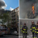 2 mortos e 11 feridos após um enorme incêndio destruir e desabar parcialmente prédio de apartamentos em Nova York: 'Danos pesados, pesados'