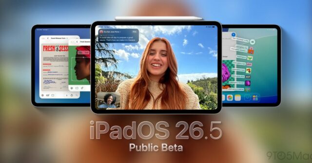 Versão beta pública do iPadOS 26.5