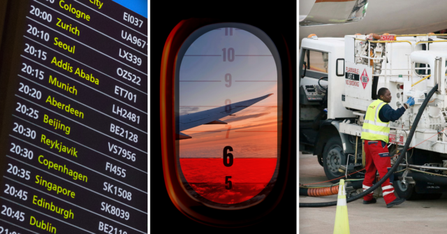 Há preocupação em torno das reservas de combustível de aviação na Europa.