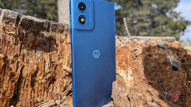 moto g play, vistas frontal e traseira