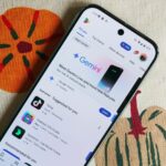 Logotipo da Play Store sobre o campo dos logotipos da AP