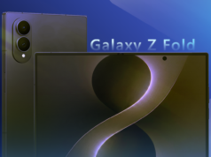 A Samsung está finalmente construindo o amplo Galaxy Fold que pedimos, mas já estou decepcionado Três smartphones dobráveis da Huawei, Apple e Samsung flutuando sobre um fundo azul.