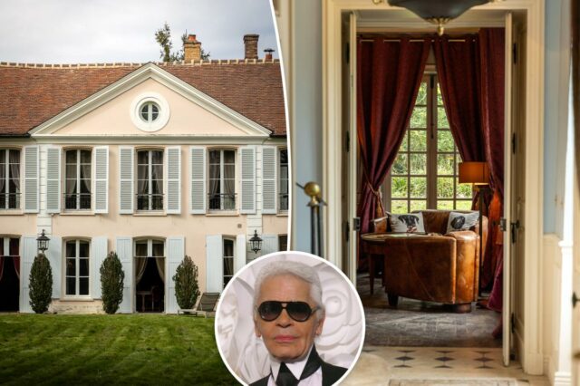A antiga propriedade de Karl Lagerfeld perto de Paris está avaliada em US$ 3,17 milhões com charmosos toques do velho mundo intactos
