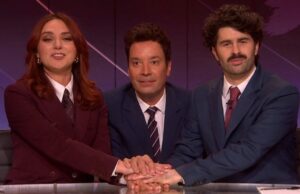 A atualização de fim de semana do ‘SNL UK’ recruta Jimmy Fallon para assar Jeffrey Epstein, Benson Boone, Lily Allen e mais: ‘Somos apenas dois apresentadores, sentamos ao lado de um apresentador mais famoso, pedindo a ele para aumentar nossas classificações’ A atualização de fim de semana do 'SNL UK' recruta Jimmy Fallon para assar Jeffrey Epstein, Benson Boone, Lily Allen e mais: 'Somos apenas dois apresentadores, sentamos ao lado de um apresentador mais famoso, pedindo a ele para aumentar nossas classificações'
